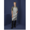 Southside Linen Blend Bib Apron Grey Southside Linen Blend Bib Apron Grey