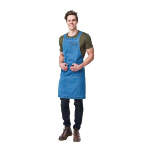 Urbanbar Hampton Bib Apron Vintage Blue Denim