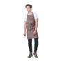 Urbanbar Clementine Linen Bib Apron Chocolate
