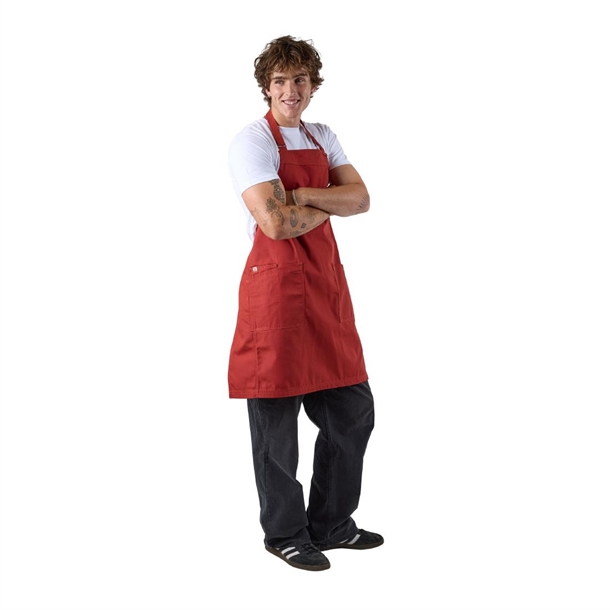Chef Works Lockharte Bib Apron Rust