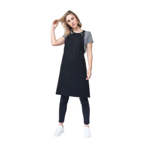 Urbanbar Archie Cotton Canvas Bib Apron Black Urbanbar Archie Cotton Canvas Bib Apron Black