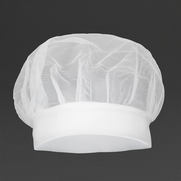 Whites Unisex Comfy Hair Net Hat White Whites Unisex Comfy Hair Net Hat White