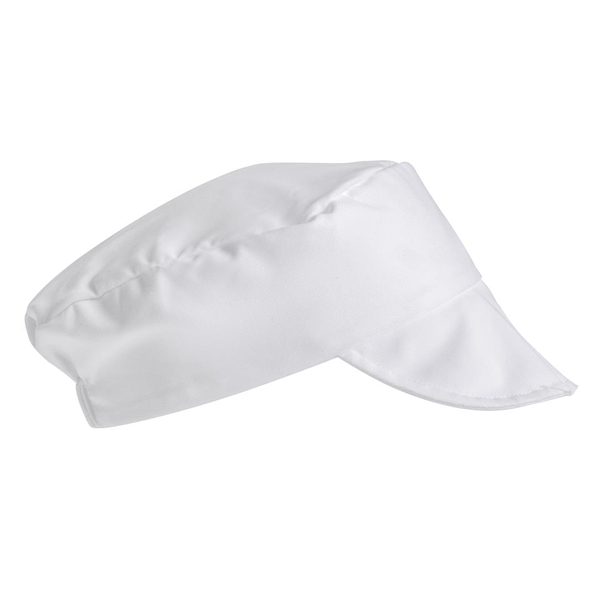 Whites Unisex Bakers Cap White Whites Unisex Bakers Cap White