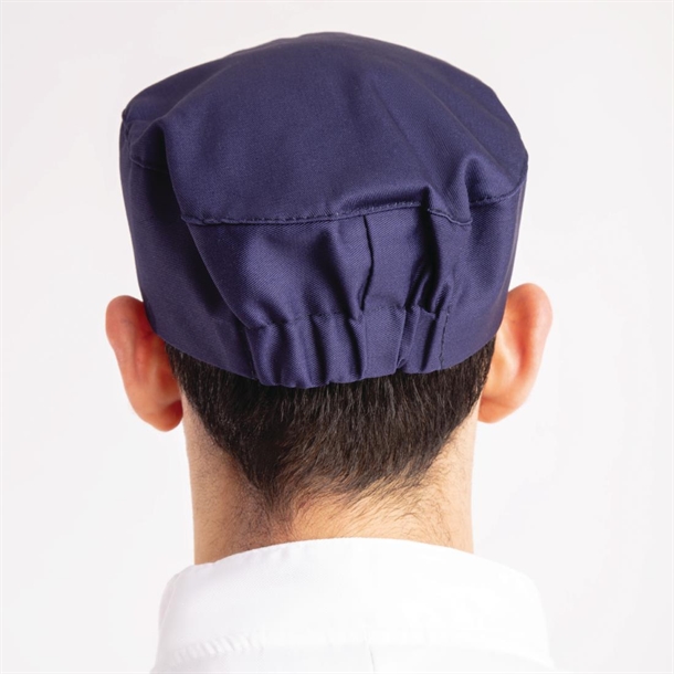 Whites Chefs Skull Cap Navy Blue
