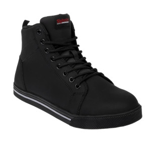 Slipbuster Microfibre Safety Hi Top Boots Matte Black