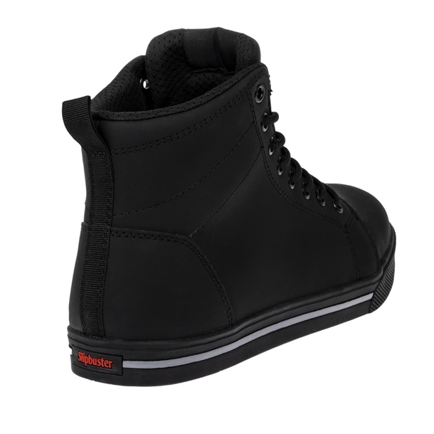 Slipbuster Microfibre Safety Hi Top Boots Matte Black