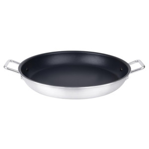 Vogue Aluminium Non-stick Teflon Platinum Plus Paella Pan 450mm