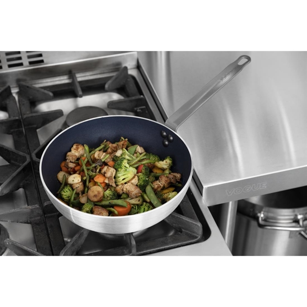 Vogue Aluminium Non-Stick Flared Induction Sauté Pan 28cm Vogue Aluminium Non-Stick Flared Induction Sauté Pan 28cm