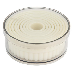Vogue Serrated Round Pastry Cutters Nylon (9 Pack)