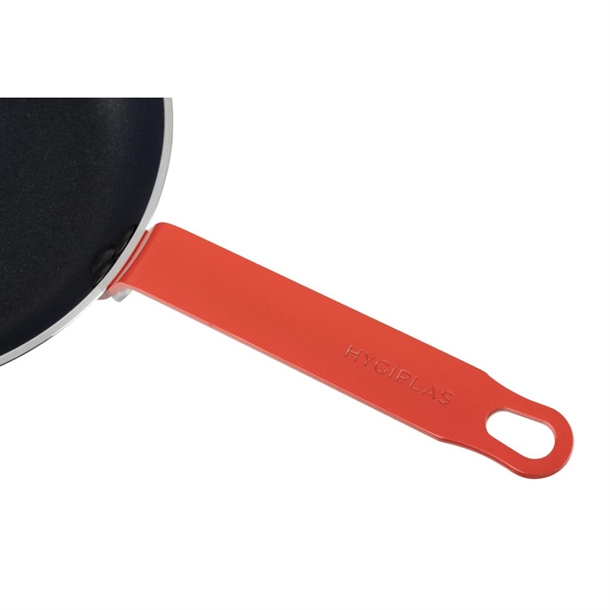 Hygiplas Aluminium Teflon Platinum Plus Frying Pan with Red Handle 240mm