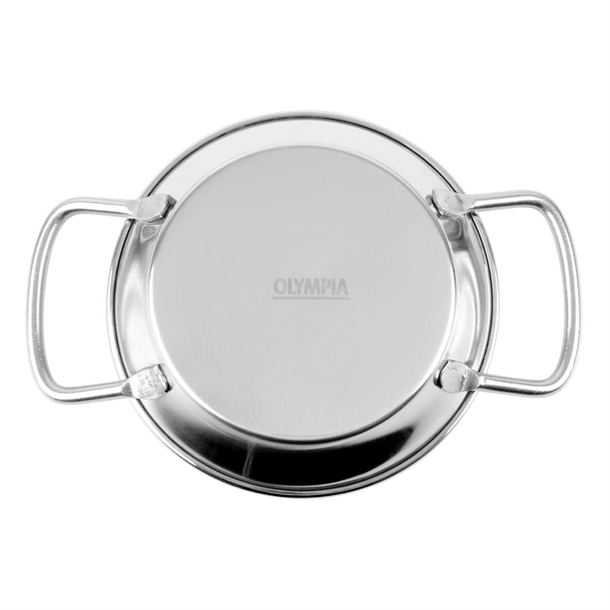 Olympia Table Presentation Mini Paella Pan Stainless Steel 120mm