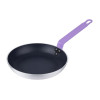 Hygiplas Aluminium Non-stick Teflon Platinum Plus Frying Pan with Purple Handle 240mm
