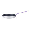 Hygiplas Aluminium Non-stick Teflon Platinum Plus Frying Pan with Purple Handle 240mm