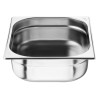 Nisbets Essentials Stainless Steel 1/2 Gastronorm Tray 100mm (3 Pack) Nisbets Essentials Stainless Steel 1/2 Gastronorm Tray 100mm (3 Pack)