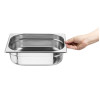 Nisbets Essentials Stainless Steel 1/2 Gastronorm Tray 100mm (3 Pack) Nisbets Essentials Stainless Steel 1/2 Gastronorm Tray 100mm (3 Pack)