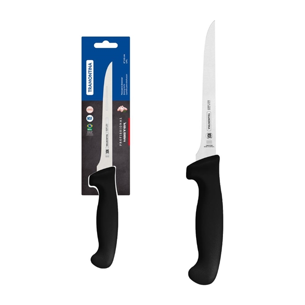 Tramontina Professional Master Black Boning Knife Thin 150mm