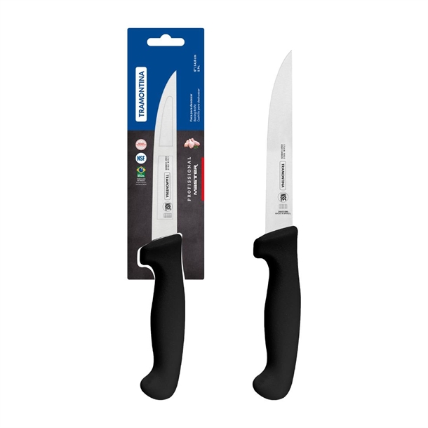 Tramontina Professional Master Black Boning Knife Straight 150mm Tramontina Professional Master Black Boning Knife Straight 150mm