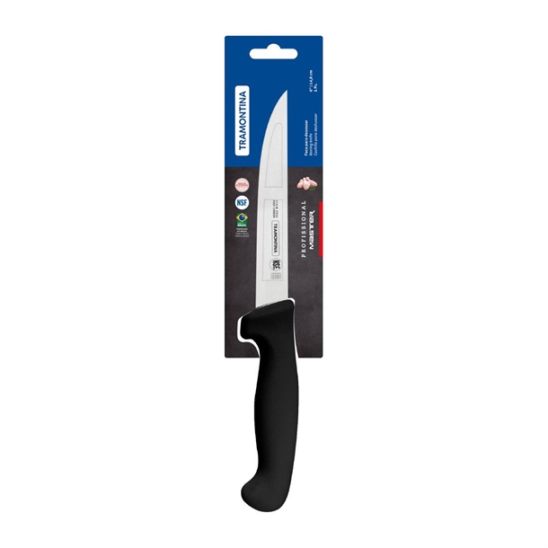 Tramontina Professional Master Black Boning Knife Straight 150mm Tramontina Professional Master Black Boning Knife Straight 150mm