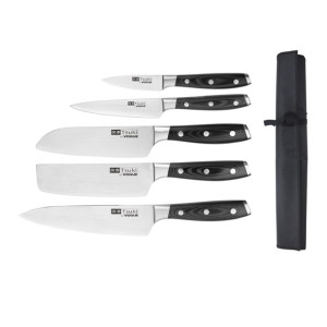Vogue Tsuki 5 Piece Knife Set & Wallet