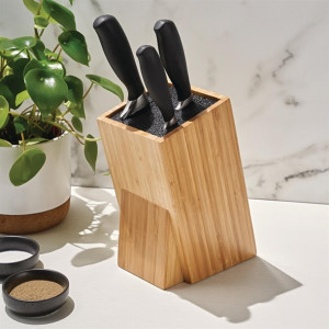 Vogue Prep Like a Pro 3-Piece Knife Set with Knife Block