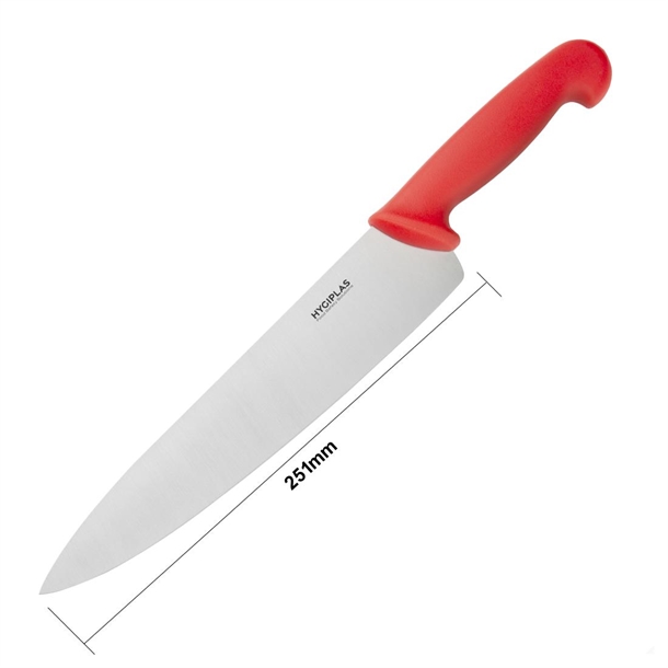 Hygiplas Chef Knife Red 250mm