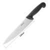 Hygiplas Chefs Knife Black 218mm Hygiplas Chefs Knife Black 218mm