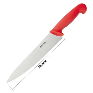 Hygiplas Chefs Knife Red 218mm Hygiplas Chefs Knife Red 218mm