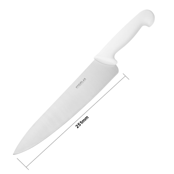 Hygiplas Chefs Knife White 250mm Hygiplas Chefs Knife White 250mm