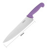 Hygiplas Cooks Knife Purple 250mm Hygiplas Cooks Knife Purple 250mm