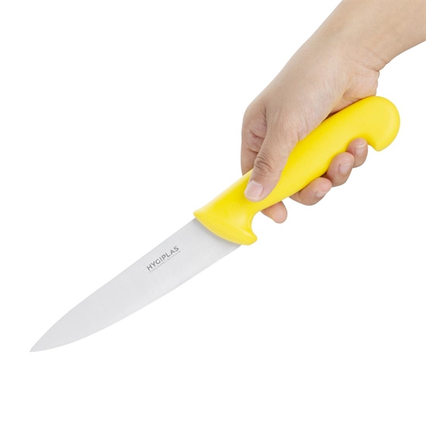 Hygiplas Chefs Knife Yellow 160mm Hygiplas Chefs Knife Yellow 160mm