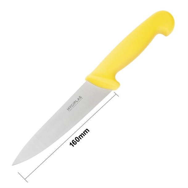 Hygiplas Chefs Knife Yellow 160mm Hygiplas Chefs Knife Yellow 160mm