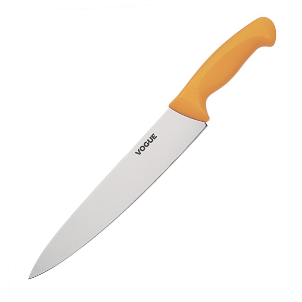 Vogue Soft Grip Pro Chef Knife Yellow 25.5cm Vogue Soft Grip Pro Chef Knife Yellow 25.5cm