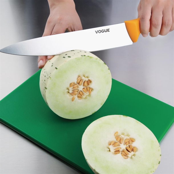 Vogue Soft Grip Pro Chef Knife Yellow 25.5cm Vogue Soft Grip Pro Chef Knife Yellow 25.5cm
