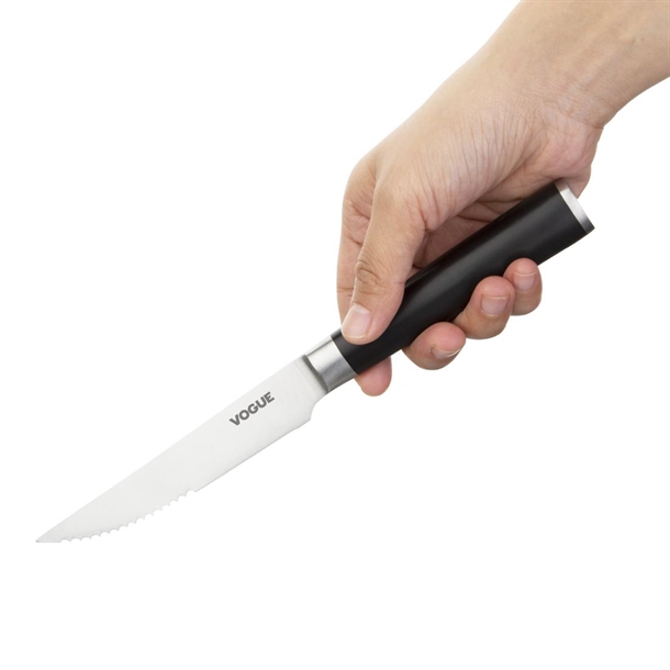 Vogue Bistro Serrated Knife Black 120mm Vogue Bistro Serrated Knife Black 120mm