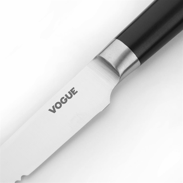 Vogue Bistro Serrated Knife Black 120mm Vogue Bistro Serrated Knife Black 120mm