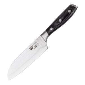 Vogue Tsuki Series 7 Santoku Knife Black 175mm
