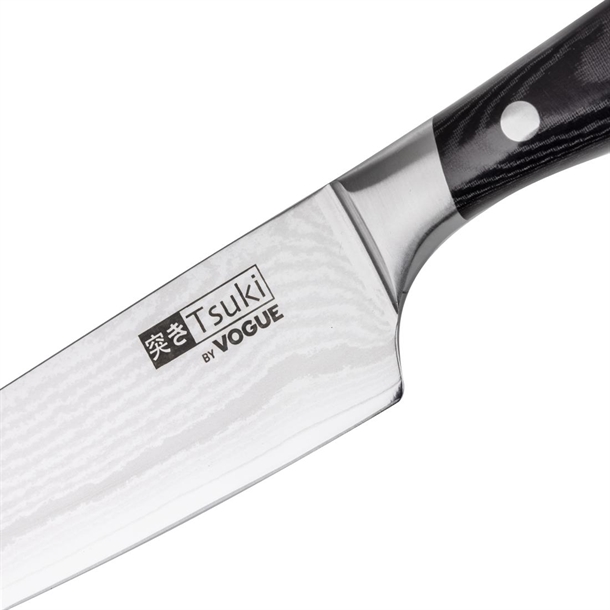 Vogue Tsuki Series 7 Santoku Knife Black 175mm