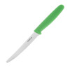 Hygiplas Serrated Tomato Knife Green 105mm Hygiplas Serrated Tomato Knife Green 105mm