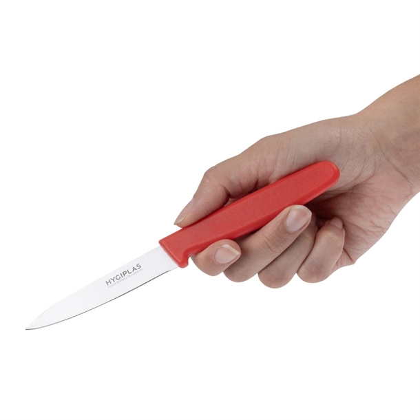 Hygiplas Paring Knife Red 85mm Hygiplas Paring Knife Red 85mm