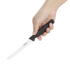 Hygiplas Serrated Tomato Knife Black 105mm