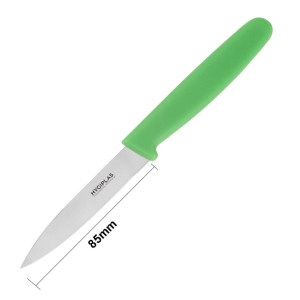 Hygiplas Paring Knife Green 85mm