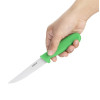 Hygiplas Serrated Vegetable Knife Green 105mm Hygiplas Serrated Vegetable Knife Green 105mm