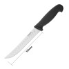 Hygiplas Scalloped Utility Knife Black 125mm
