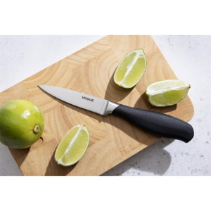 Vogue Soft Grip Paring Knife Black 85mm