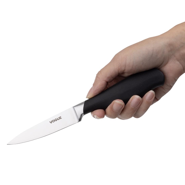 Vogue Soft Grip Paring Knife Black 85mm Vogue Soft Grip Paring Knife Black 85mm