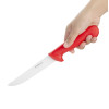 Hygiplas Stiff Blade Boning Knife Red 150mm