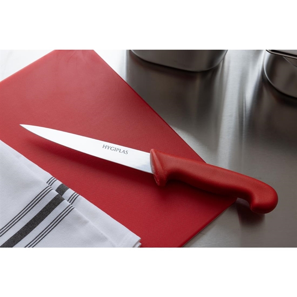 Hygiplas Fillet Knife Red 160mm Hygiplas Fillet Knife Red 160mm