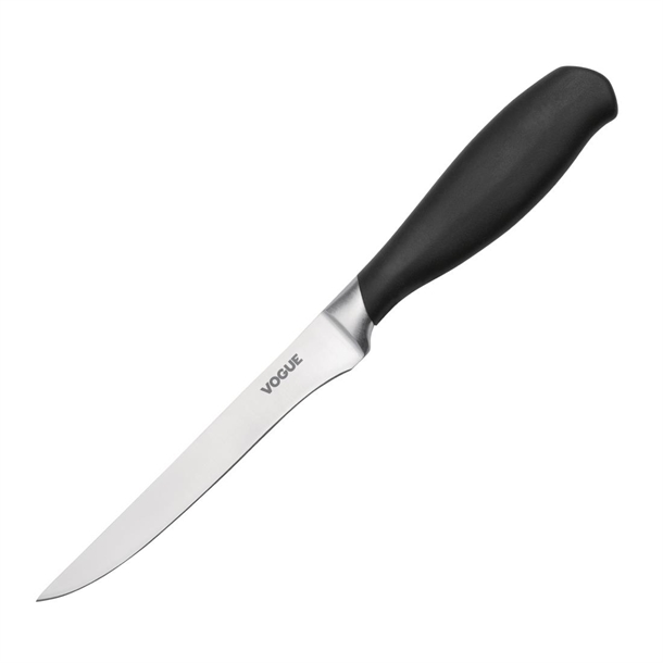 Vogue Soft Grip Boning Knife Black 128mm Vogue Soft Grip Boning Knife Black 128mm