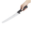 Hygiplas Serrated Pastry Knife Black 255mm