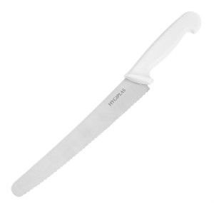 Hygiplas Serrated Pastry Knife White 255mm